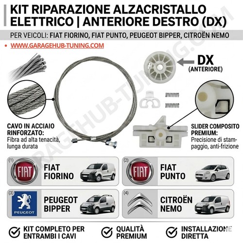 Kit riparazione alzacristallo - riparazione,