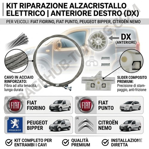 Kit riparazione cavo - riparazione, ganci